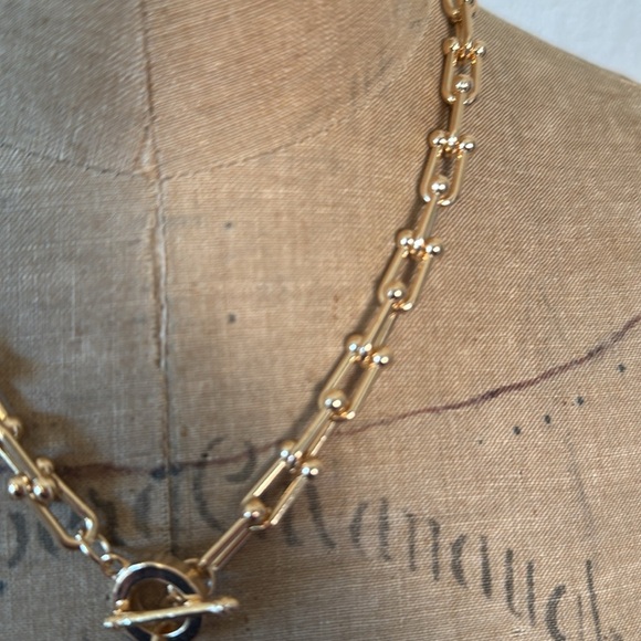 Crystal Cross Necklace Multi-Colored Gold Color Chain Front Clasp Colorful NWT - Picture 3 of 5